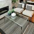 thumbnail image 4 of 36 x 72 Inch Rectangle Glass Table Top 1/4 Inch Thick Clear Tempered Glass With Flat Edge Polished Eased Corners, 4 of 8