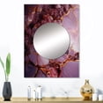 thumbnail image 1 of Designart "Marble Agate River in Pink and Gold I" Marble Mirror Wall Decor - Modern Gold Abstract Large Printed Mirror Wall Decor For Bedroom - 32" x 24" Inch, 1 of 5