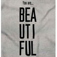thumbnail image 2 of You Beautiful Pretty Gorgeous Sweet Womens Slim Fit Graphic Tee Brisco Brands M, 2 of 5
