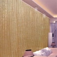 thumbnail image 1 of 78.7''x 39.4'' Champagne Chaîne Rideaux Fenêtre Porte Écran Maison Pièce Diviseur Drape Décor, 1 of 4