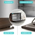 thumbnail image 2 of DERMALOGIC Towel Warmer BROWN WOOD GRAIN Towel Heater Warmer Cabinet 2 in 1 Electric Equipment 20L Massage Facial Spa Beauty Salon Nails Shop GYM Home and Commercial, 2 of 8
