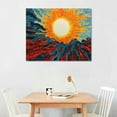 thumbnail image 2 of COMIO Boho Minimalist Wall Art Sun Ray Boho Canvas Prints Mid Century Modern Pictures Sunrise Sunset Poster Sun And Sea Art Mid Century Modern Paintings For Wall Boho Artwork Sun Line Art  No Frame, 2 of 4