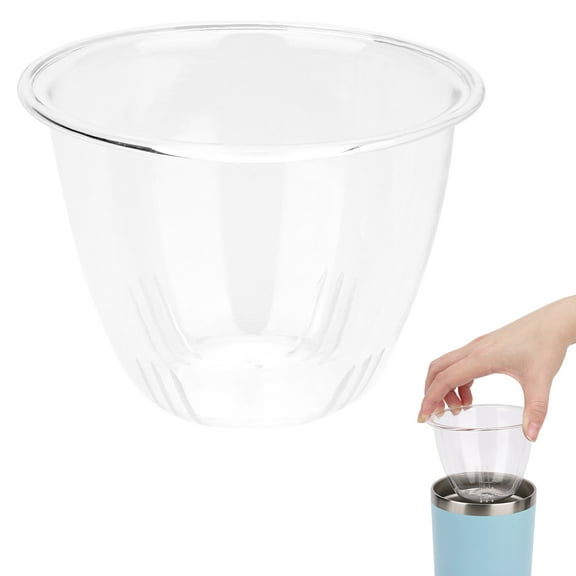 Linkidea Glass Tea Infuser for Loose Leaf Tea, Compatible with IRON °FLASK Classic Tumbler 2.0 20/24oz, YETI Tumbler 20oz Attachment, Cup Tea Strainer, Diffuser, Filter (Dishwasher Safe)