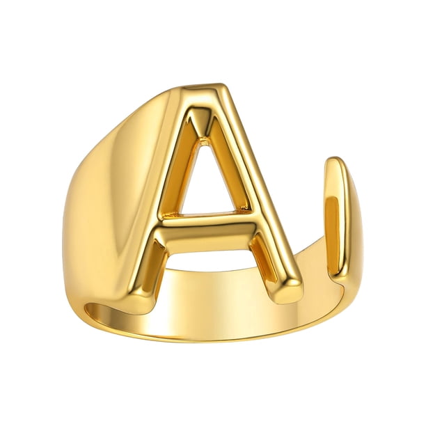 Anillo de moda para mujer, anillo de pareja, anillo de apertura de 26 letras, joyería Wmkox8yi sjalhkljlk2500