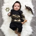 thumbnail image 4 of Camouflage Newborn Baby Boys Toddler Hooded Tops +Long Pants 2Pcs Outfits Set Clothes, 4 of 5