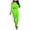 Green, variant on Womens Fleece Lined Leggings Fashion Women Autumn Lady Split 2 Piece Sports Suit Set Casual Solid Color Suit Winter Wool Warm Elastic Yoga Slim 0