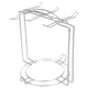 thumbnail image 1 of Organizador de tazas y platos para armarios y encimeras de cocina, soporte para tazas (para 4 tazas y 6 platos/plateado), 1 of 7