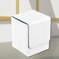 thumbnail image 3 of Caja de almacenamiento ranurada capacidad de cuero PU CUTICAT organizador de s comerciales soporte de almacenamiento Blanco vertical, 3 of 8
