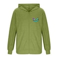 thumbnail image 5 of Txeol Men Dialysis Hoodie with Arm Zipper Full Zip Fleece Jackets Solid Long Sleeve Lightweight Graphic Sweatshirts,Green,S, 5 of 7