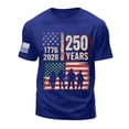 thumbnail image 5 of UngA Mens 250th Anniversary USA Shirt, 250 Anniversary USA T-Shirt, Independence Day Short Sleeve Man T Shirt (Blue,M), 5 of 5