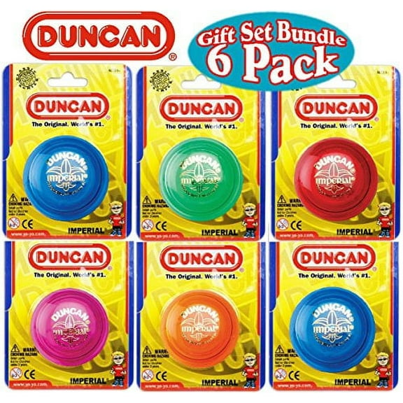 Duncan Yo-Yo Imperial Gift Set Bundle - 6 Pack (Assorted Colors)