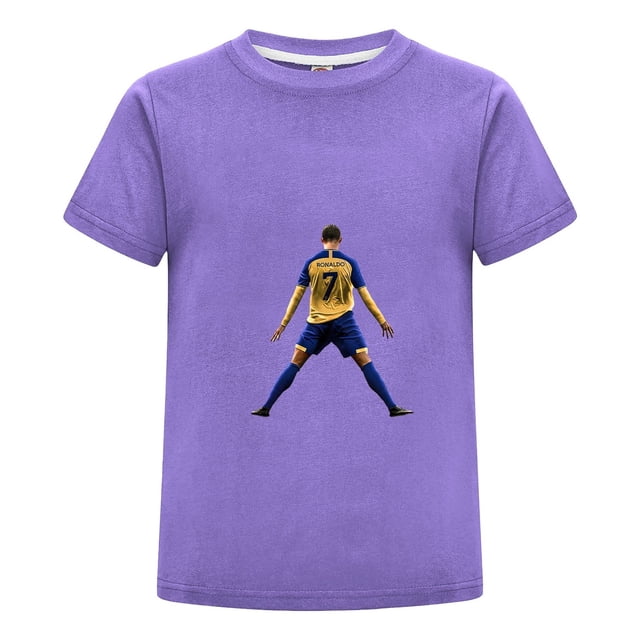 Ropa Infantil CR7 | Playera de Cristiano Ronaldo con Estampado Futbolístico para Niño Niña