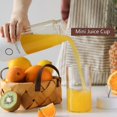 thumbnail image 4 of Exprimidor de frutas eléctrico portátil de 350 ml, licuadora de batidos recargable por USB, Mini batidora de frutas, taza de jugo, batidora de cocina,/rosa/ kaili Sencillez, 4 of 5