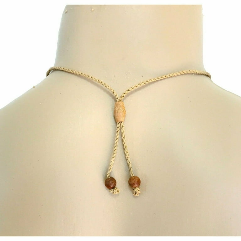 Hawaiian Jewelry Handmade Small Koa Wood Fish Hook Necklace From Maui Hawaii