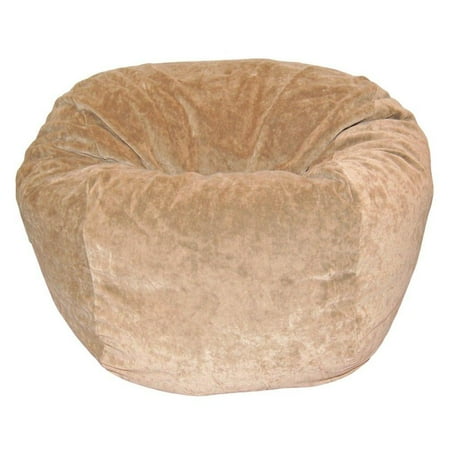 Ahh Products Microsuede Velvet Tan Washable Kid Bean Bag Chair Ahh Products Microsuede Velvet Tan Washable Kid Bean Bag Chair