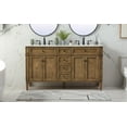 thumbnail image 4 of Elegant Lighting VF12560DWH Park Avenue 60" Free Standing Double Basin Vanity Set - White, 4 of 7