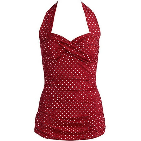Catalina Suddenly Slim Women's Shirred Halter Swimsuit