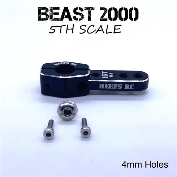 REEFS RC 1/5th Scale Single HD Horn 15T 4mm Holes SEHREEFS107 Servo Accessories