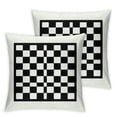 thumbnail image 2 of Black and White Art Design Checkered Style Decorative Throw Pillow Cover Cushion Case for Sofa Couch Housewarming Gift Home Decor, 2 of 6