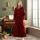 thumbnail image 1 of Camisón de pareja de terciopelo Beibei de franela gruesa de otoño e invierno Bata de baño con cinturón fijo de gran tamaño extendida para hombres y mujeres, 1 of 6
