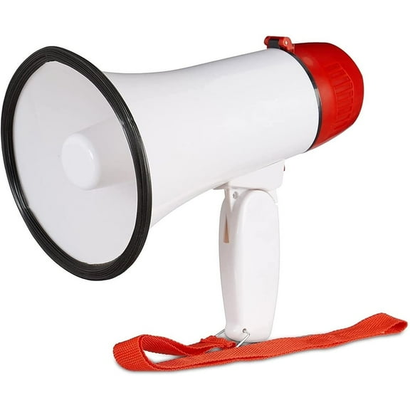 Megaphone Speakers Blow Horn Pro Loud Speaker Bullhorn Handheld Siren Voice Recording 6R