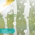 thumbnail image 4 of Glass Door Film Privacy Film, Heat Blocking For Smooth Surface Glass Doors And Windows, Reusable Static Cling Frosted Glass Film 3D Flower Design Non-Adhesive Decorative Window Film, 4 of 6