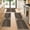 Nature&Black, variant on ORGOWEL Easy Jute Kitchen Rug Set of 3 Boho Modern Non-Slip Washable Floor Mat Carpet for Kitchen Sink Laundry Room Hallway, Black