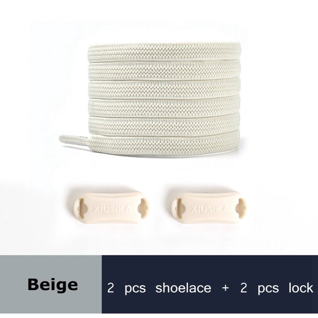 Cordones elásticos tejidos reticulados para zapatos, cierre de hebilla plana, cordones sin corbata, zapatillas de deporte de competición deportiva, encaje Perezoso