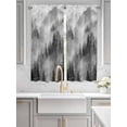 thumbnail image 2 of Black Grey Mountain Living Room Curtains 2 Panel, Misty Forest Nature Woodland Pine Tree Landscape Cafe Window Treatment, Extra Long Farmhouse Bedroom Bathroom Kitchen Curtains Drapes 104"x72", 2 of 6