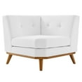 thumbnail image 2 of Modway Engage Upholstered Fabric and Wood Corner Chair in White, 2 of 6