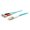 Aqua, variant on 3 m. Laser Optimized Multi-Mode Fiber Duplex Aqua Patch Cable