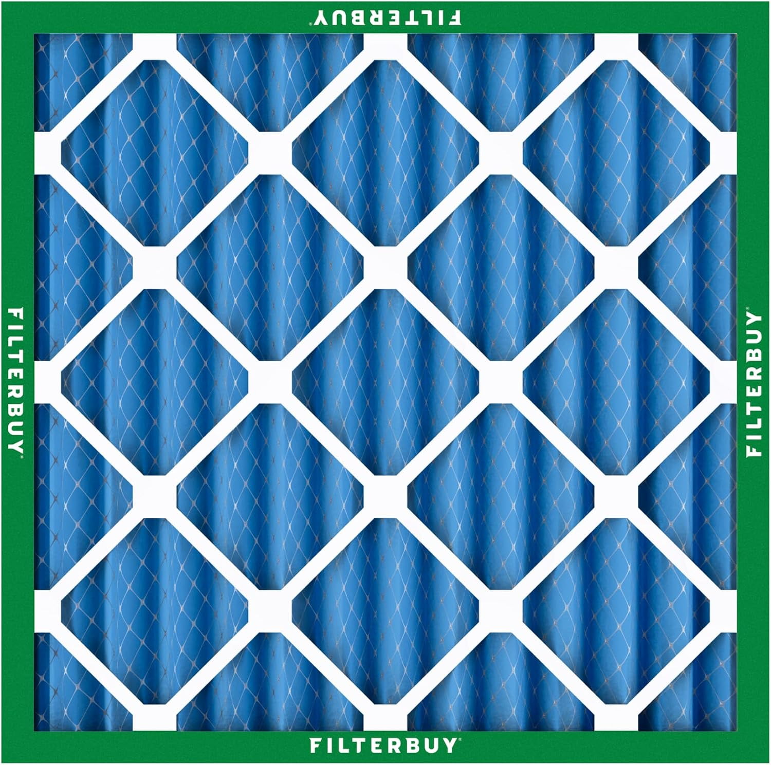 Filterbuy 20x20x2 Air Filter MERV 13 Smoke Defense, Pleated HVAC AC Furnace Filter Replacement, 4-Pack