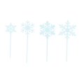 thumbnail image 2 of 4 adornos para tartas de nieve con , decoración para cupcakes de Navidad. Azul Yuyangstore Adornos para cupcakes de copo de nieve, 2 of 8