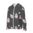 thumbnail image 2 of Kll Cute Farm Milk Animal Print Men'S Women’s Upf 50+ Sun Protection Outdoor Hoodie Jacket Long Sleeve Fishing Hiking Performance Shirt- Small, 2 of 8