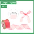 thumbnail image 2 of 3 Pcs Roll Sheer Organza Ribbon Organza Ribbon 1 Inch 10 Yard Sheer Ribbon Red, 2 of 7