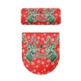 thumbnail image 2 of HELLHERO Christmas Toilet Lid Cover & Toilet Seat Covers with Stretch Elastic Fabric for Non-Slip, Stays in Place, 2 of 8