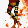 thumbnail image 4 of Thanksgiving Leggings for Women 2025 High Waisted Festive Graphic Breathable Tights Workout Yoga Pants, 4 of 6