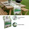 thumbnail image 5 of St. Patrick's Day Table Runner - 90 Inch Long, Kitchen Dining Table Runner Dresser Scarves, Spring Lucky Shamrocks Green Truck Country Farmhouse Decor for Coffee Tables Wedding Party Banquet, 5 of 8