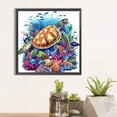 thumbnail image 2 of Pintura de diamante 5D DIY Taladro redondo completo Tortugas marinas Decoración del hogar Arte Artesanía JShteea El nuevo, 2 of 9
