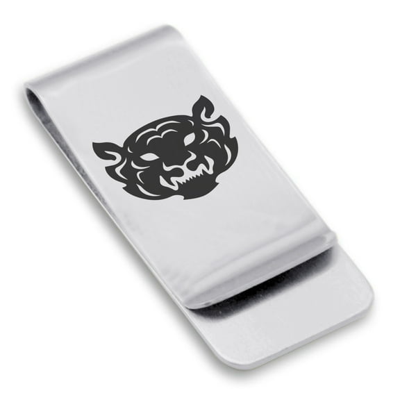 Stainless Steel Year of the Tiger Zodiac Classic Slim Money Clip Credit Card Holder