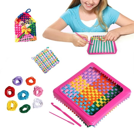 

Stretchy Weaver Innovative Educational DIY Children Toys Bright Lotta Loops in Assorted Colors Metal Potholder Loom Set