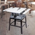 thumbnail image 3 of Luku 10inch Table Saw, Portable Benchtop Table Saw, Stand & Push Stick, 5000RPM, Adjustable Blade Height, with Port for Connecting Dust Collector, 90°Cross Cut & 0-45°Bevel Cut, 3 of 6