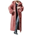 thumbnail image 1 of Kcodviy Women Casual Solid Knit Coat Dresses for Women Knee Length Button Plus Size Long Sweaters for Women Cardigans with Pockets Sleeve Sweater Long Cardigan Outwear Sweater for Women Coat, 1 of 4