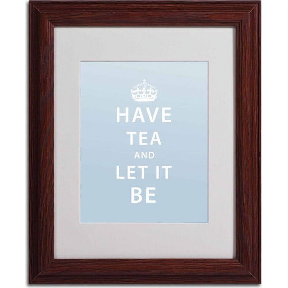 Trademark Fine Art "Have Tea" Canvas Art by Megan Romo, Wood Frame
