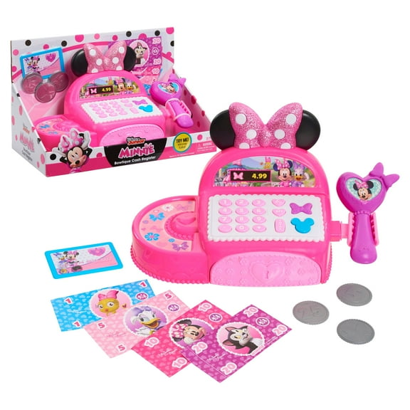 Disney Junior Minnie Mouse Bowtique Cash Register,  Kids Toys for Ages 3 Up, Gifts and Presents