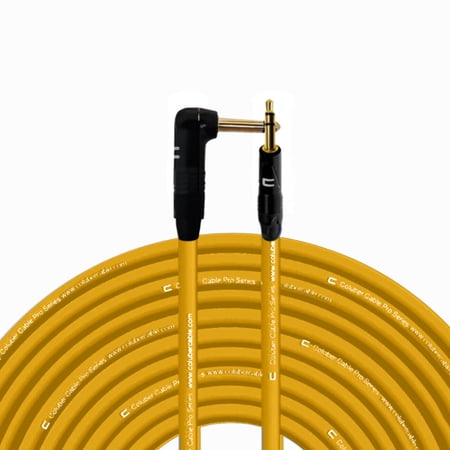Coluber Cable - Right Angle 1/4" TS to 3.5 TRS Male - Pro Audio Connector