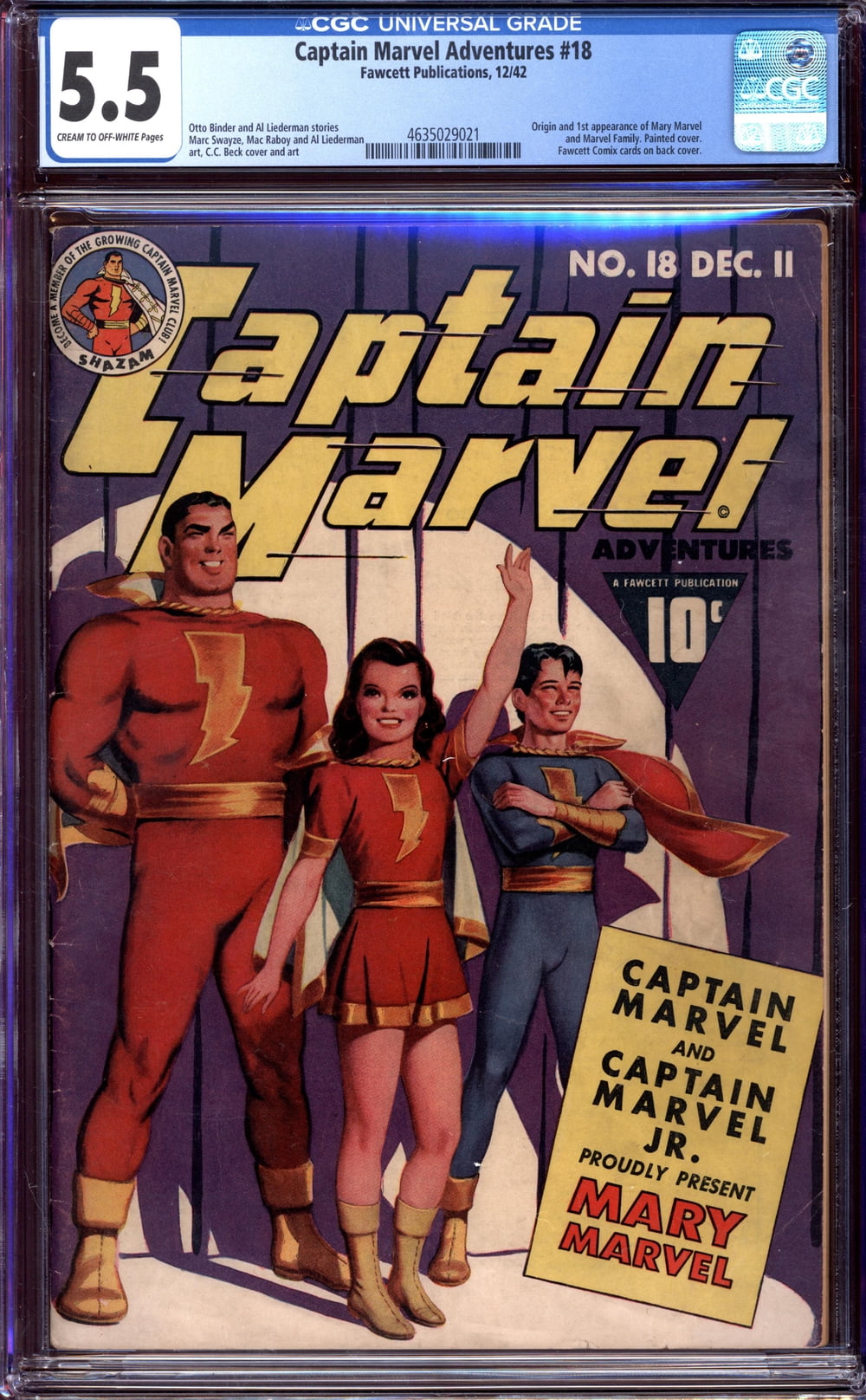 Cover of Captain Marvel Adventures #18