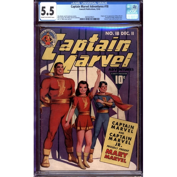 Captain Marvel Adventures #18 - CGC 5.5 Comic Book
