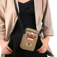 thumbnail image 4 of XYZCANDO Christmas Reindeer Cellphone Crossbody Handbag for Teen Girls Cross Body Purse for Travel Shop Running Over Shoulder Handbag Mini Messenger Purse Portable Coin Purse Wallet Cute Phone Case, 4 of 7