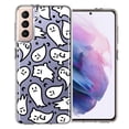 thumbnail image 1 of MUNDAZE Samsung Galaxy S21 Kawaii Manga Cute Halloween Ghosts Spirits Design Double Layer Phone Case Cover, 1 of 3